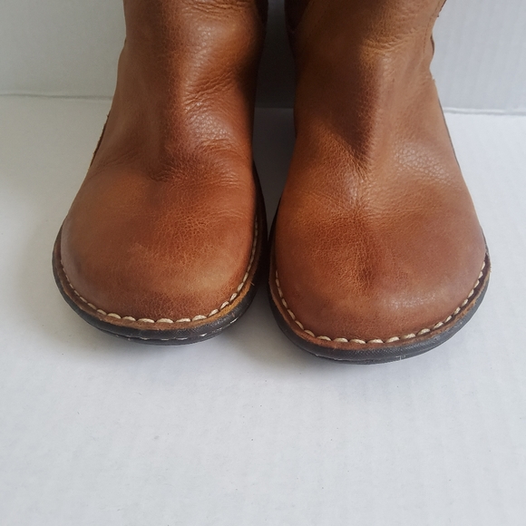 UGG Hartley Leather Boots Chestnut Size 7 - Picture 5 of 14